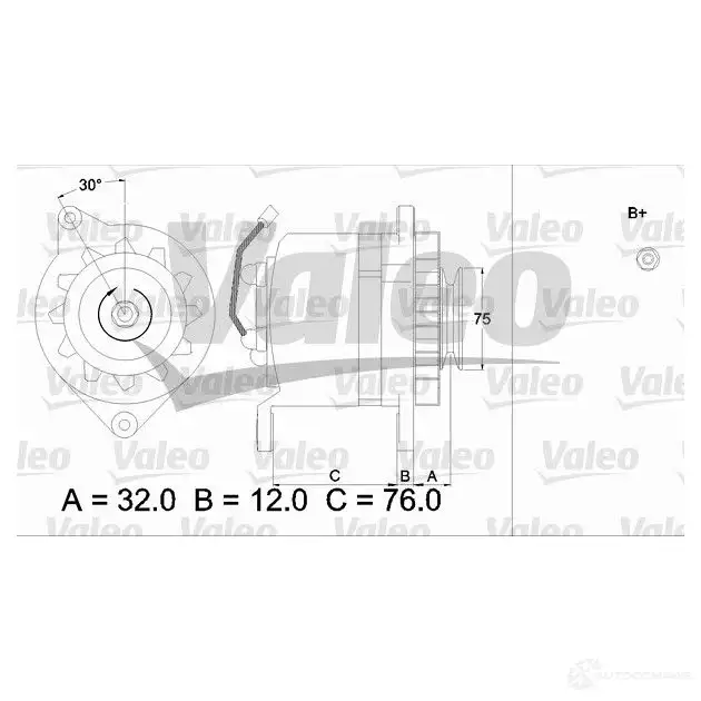 Генератор VALEO 436532 3276424365323 226089 MDS F1CR - Изображение 1