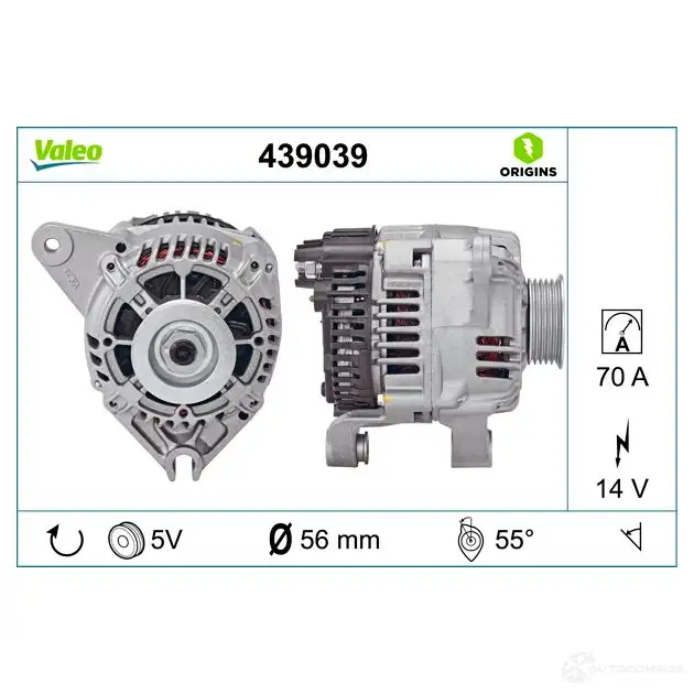 Генератор VALEO 439039 227072 A1 1VI45 NA469 изображение 3