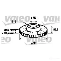 Тормозной диск VALEO 220099 186885 6PBWSA J 3276421868506