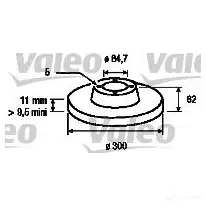 Тормозной диск VALEO KC9Z J 197003 3276421970032 220242 изображение 0