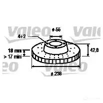 Тормозной диск VALEO FYT JU 186875 3276421868346 220089