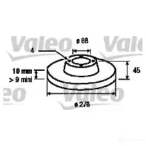 Тормозной диск VALEO 186845 220061 3276421868445 VL17 7