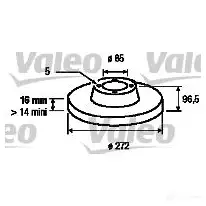 Тормозной диск VALEO 220147 29 AWG9 3276421870455 187045
