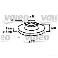 Тормозной диск VALEO 6 90RM 186775 3276421867776 220003 изображение 0