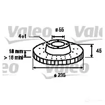 Тормозной диск VALEO 219757 3276421864485 OIVEX S 186449