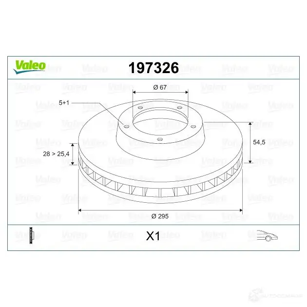 Тормозной диск VALEO 220465 D 1040 J9GNQDJ 197326 изображение 1