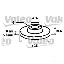 Тормозной диск VALEO Z 9674J 3276421974306 219760 186452 изображение 0