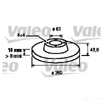 Тормозной диск VALEO 220304 3276421971015 197103 FC A8T6Z изображение 0