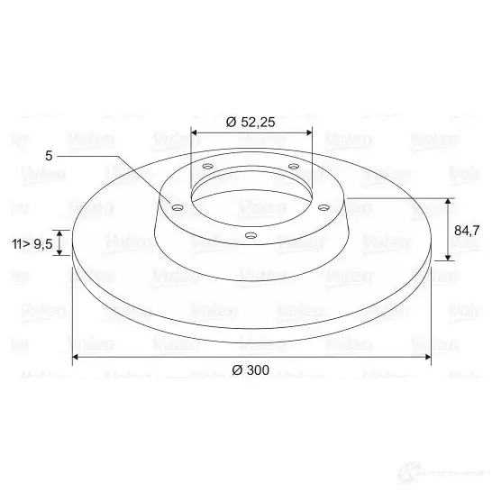 Тормозной диск VALEO 197310 1205864572 S0 FGK 3276421973071 изображение 0