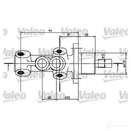 Главный тормозной цилиндр VALEO 350819 3276423508196 XKN4 7W 224947