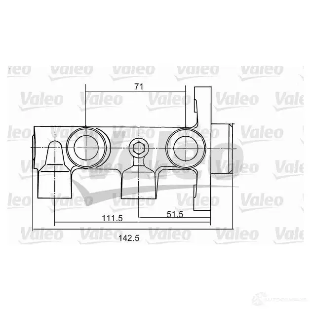Главный тормозной цилиндр VALEO 224950 E6NMCS I 350823 3276423508233