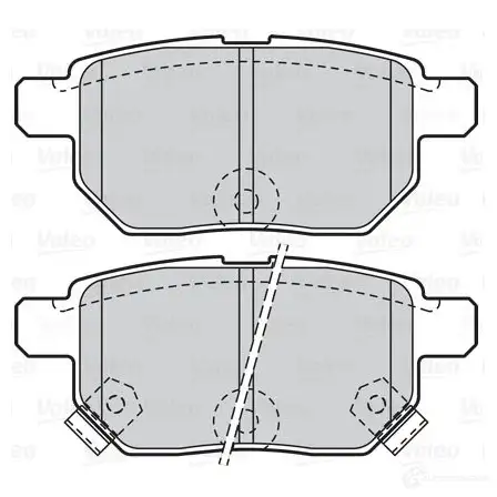 Тормозные колодки дисковые, комплект VALEO 1205902970 302085 JJE5 5VN 3276423020858 - Изображение 1