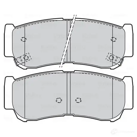 Тормозные колодки дисковые, комплект VALEO 223721 301932 3N ZWS9N 3276423019326 - Изображение 1