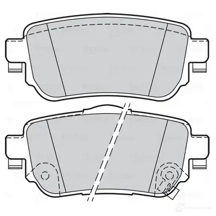 Тормозные колодки дисковые, комплект VALEO 6C 5K1 302165 1205904014 3276423021657 - Изображение 1