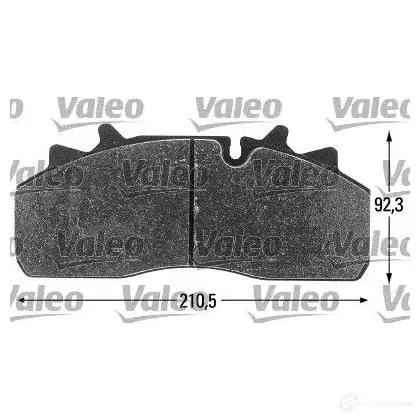 Тормозные колодки, комплект VALEO 230121 2915 9 541694 REWDD - Изображение 1