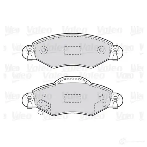 Тормозные колодки дисковые, комплект VALEO ZY JKW 3276423017360 223643 301736 - Изображение 1