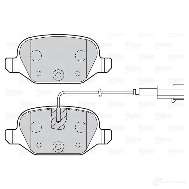 Тормозные колодки дисковые, комплект VALEO 302141 Y 7PVD1 3276423021411 1205903708 изображение 0