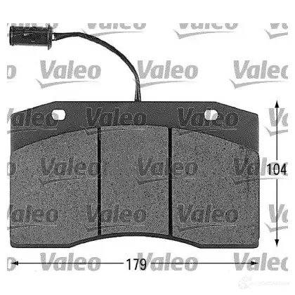 Тормозные колодки, комплект VALEO 2907 4 P806S 540142 229897 - Изображение 1