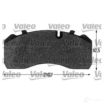 Тормозные колодки, комплект VALEO 541675 BMAH0 230110 2909 5 - Изображение 1