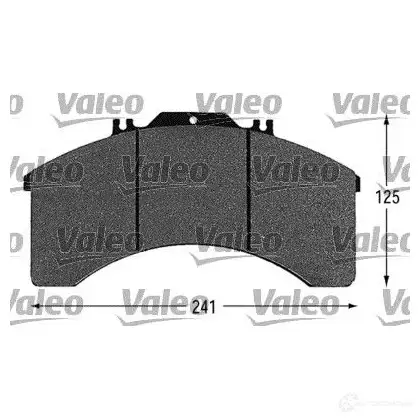 Тормозные колодки, комплект VALEO 230080 541617 P802S 2901 1 изображение 0