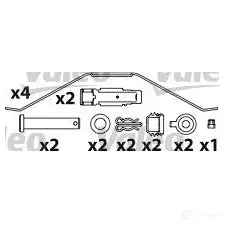 Тормозные колодки, комплект VALEO 2909 5 541727 230149 2LUTVQ - Изображение 1