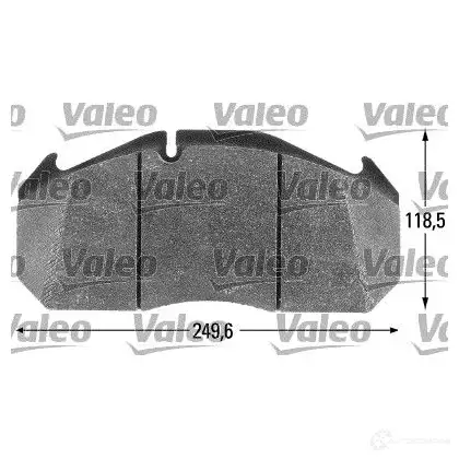 Тормозные колодки, комплект VALEO 541650 29 113 230091 P844S изображение 0
