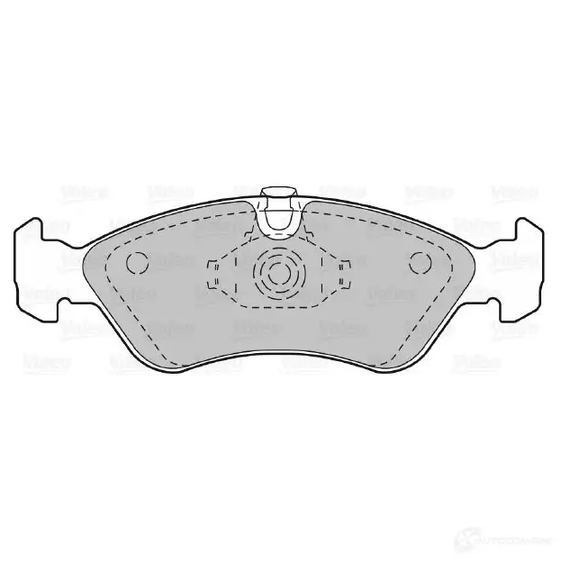 Тормозные колодки дисковые, комплект VALEO RCN1G 598184 232736 21 201 - Изображение 1