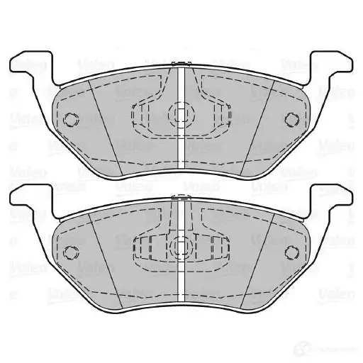 Тормозные колодки, комплект VALEO 29 044 P820S 230078 541615 изображение 1