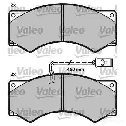 Тормозные колодки, комплект VALEO 2901 7 P800S 230077 541614 изображение 1