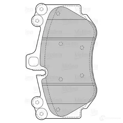 Тормозные колодки дисковые, комплект VALEO MPA95 67 598709 3276425987098 233154