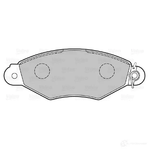 Тормозные колодки дисковые, комплект VALEO XUZIG6I 21 980 598325 232824 - Изображение 1
