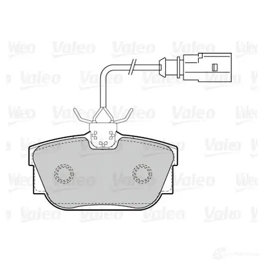 Тормозные колодки дисковые, комплект VALEO 3276423016509 301650 223609 TL4UV8 4 - Изображение 1