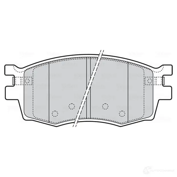 Тормозные колодки дисковые, комплект VALEO 301868 T ILUM1 223698 3276423018688 - Изображение 1
