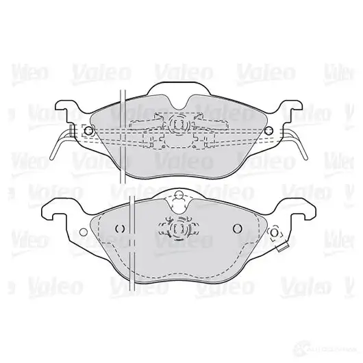 Тормозные колодки дисковые, комплект VALEO JVQ1 W94 3276423013225 301322 223488 изображение 0