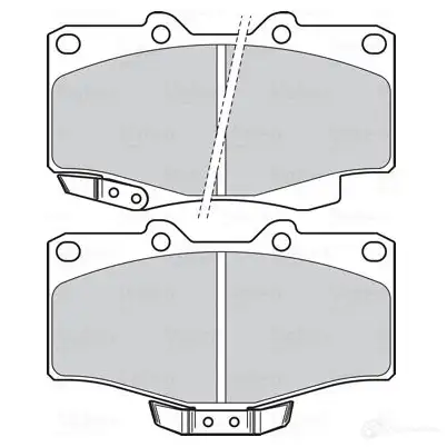 Тормозные колодки дисковые, комплект VALEO R KQA12 1437856182 302331 изображение 0
