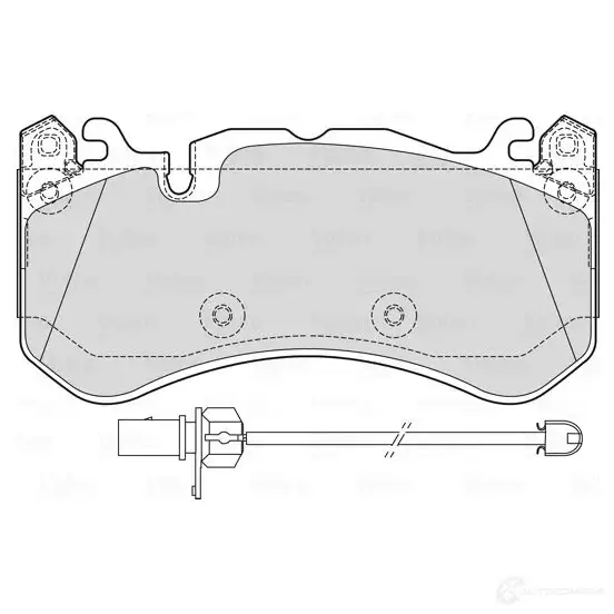 Тормозные колодки дисковые, комплект VALEO CG 8S7 1437877326 601763 изображение 0