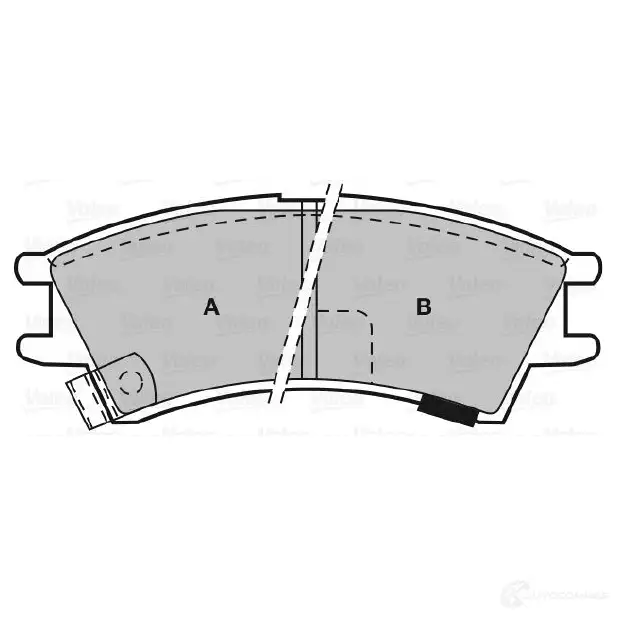 Тормозные колодки дисковые, комплект VALEO N 1TR1 3276425985759 598575 233034 изображение 0