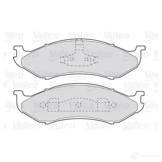 Тормозные колодки дисковые, комплект VALEO 7V 2UEG3 223550 301491 3276423014918 изображение 0
