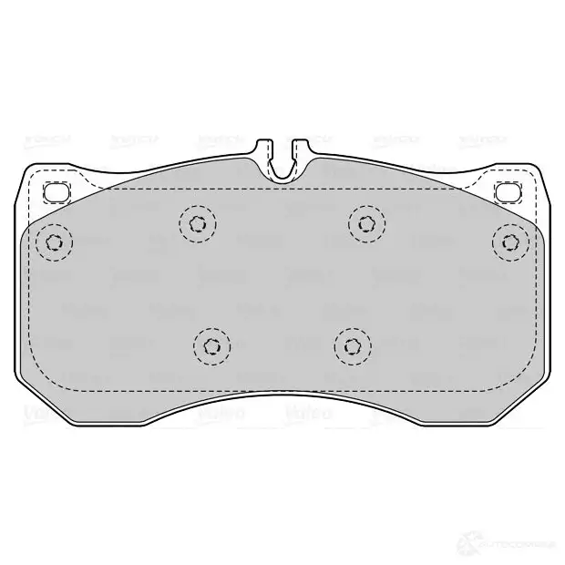 Тормозные колодки дисковые, комплект VALEO 1206093462 3276426015424 601542 V3HPG OV - Изображение 1