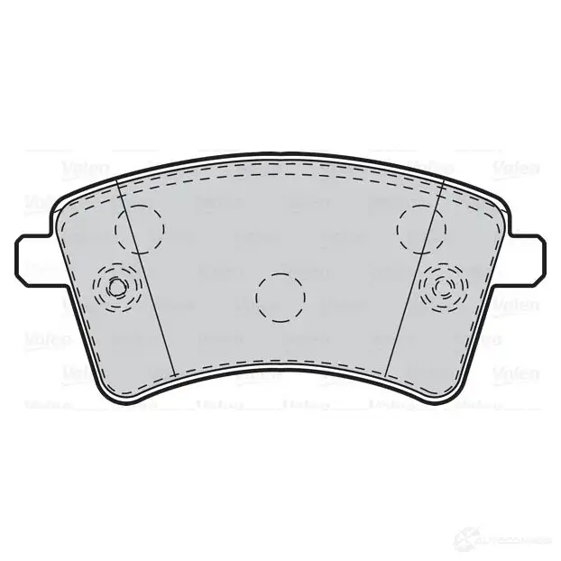 Тормозные колодки дисковые, комплект VALEO 302108 YY TOXM 3276423021084 1205903224 - Изображение 1