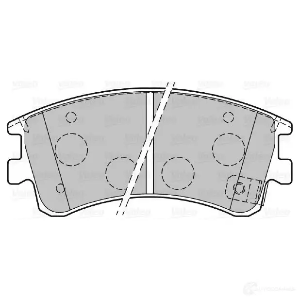 Тормозные колодки дисковые, комплект VALEO 9PQ W8MM 223607 301648 3276423016486 - Изображение 1