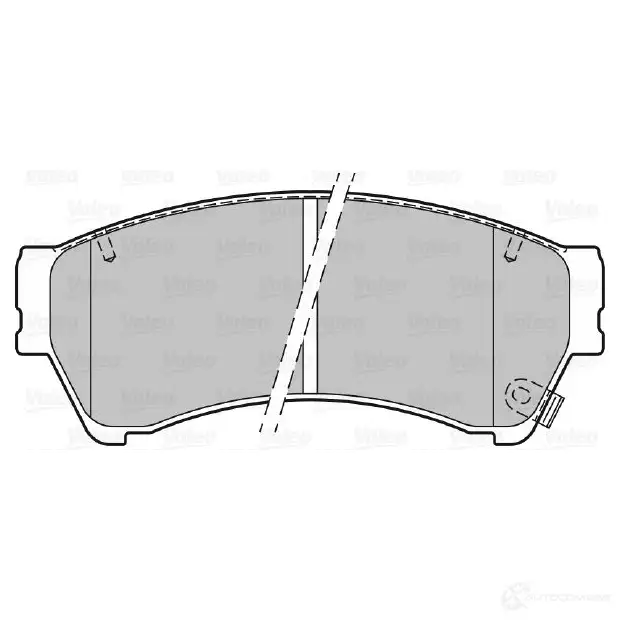 Тормозные колодки дисковые, комплект VALEO 223418 301071 3276423010712 C JSB62G - Изображение 1