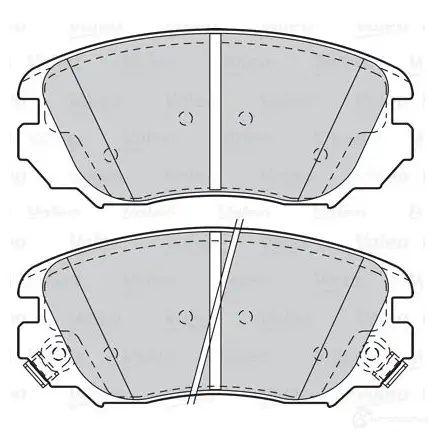 Тормозные колодки дисковые, комплект VALEO JC87M 3V 3276423021183 302118 1205903360 изображение 4