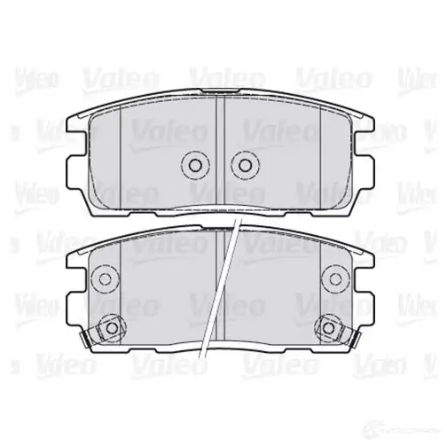 Тормозные колодки дисковые, комплект VALEO 223725 V91M M3 3276423019418 301941 - Изображение 1