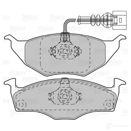 Тормозные колодки дисковые, комплект VALEO 233170 540T P 3276425987340 598734