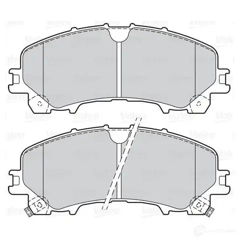 Тормозные колодки дисковые, комплект VALEO K654 8 3276423021671 1205904030 302167 - Изображение 1