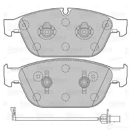 Тормозные колодки дисковые, комплект VALEO 601282 233589 3276426012829 FP7VR FG - Изображение 1
