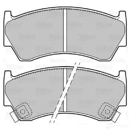 Тормозные колодки дисковые, комплект VALEO 233142 R6M NZDM 3276425986978 598697 изображение 0