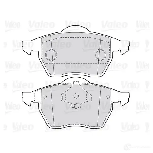 Тормозные колодки дисковые, комплект VALEO 301355 3276423013553 GMQVTS F 223498 - Изображение 1