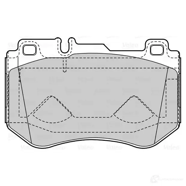 Тормозные колодки дисковые, комплект VALEO 3276426015127 G59I N 601512 1206093134 - Изображение 1